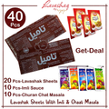 40 Pcs – Get Deal / 20 Lavashak Fruit Lather Sheets / 10 Imli Sauce / 10 Churan Chaat Masala Powder