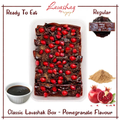 Double Layer With Extra Topping – Regular Lavashak Fruit Leather Sheet – 10 Roll – Pomegranate Flavor With Tamarind Sauce Churan Chaat Masala Powder – Persian Snack Fruit Bar – Ready to Eat