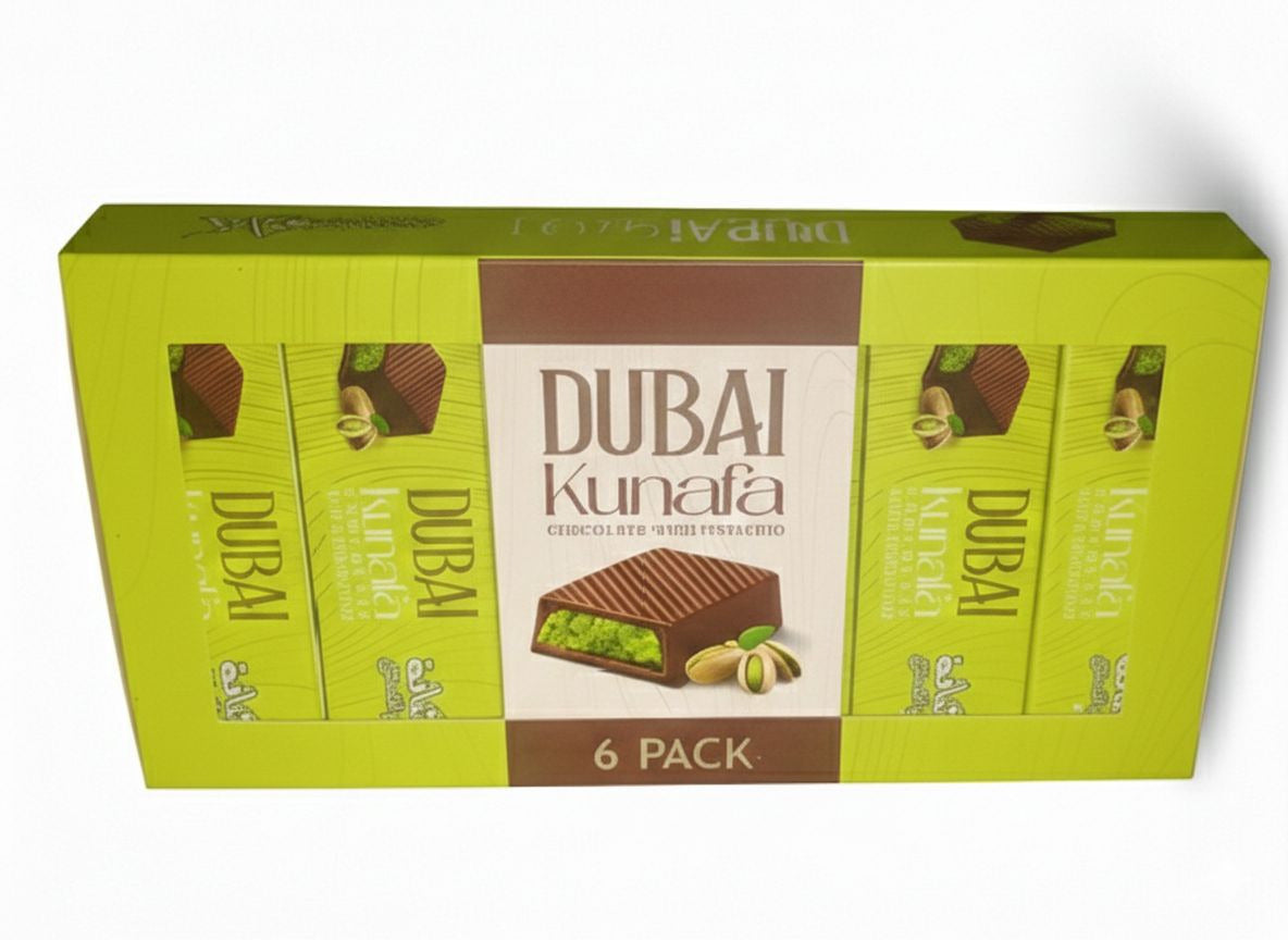 Large Dubai Kunafa Chocolate Bar