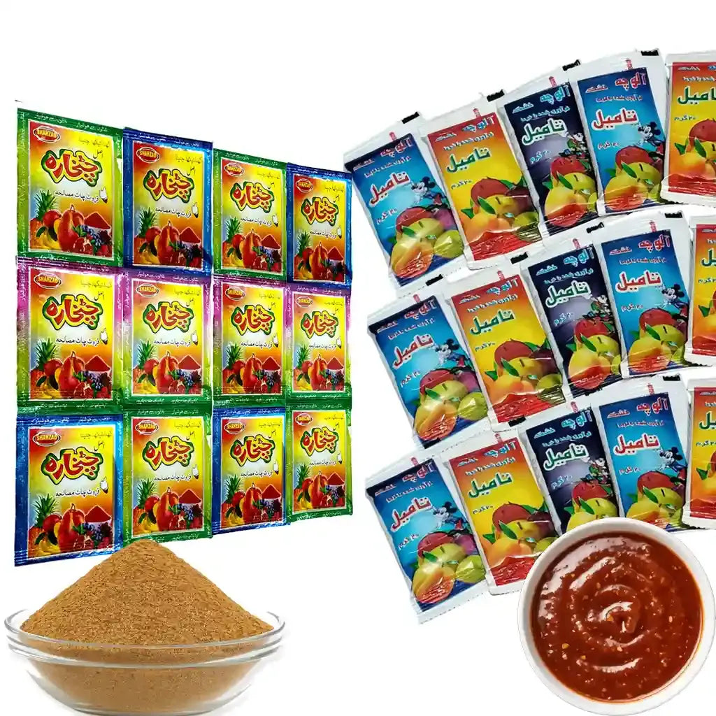 LAVASHAK TAMIL IMLI – Imli Sauce Roll – Pack of 20 Pieces