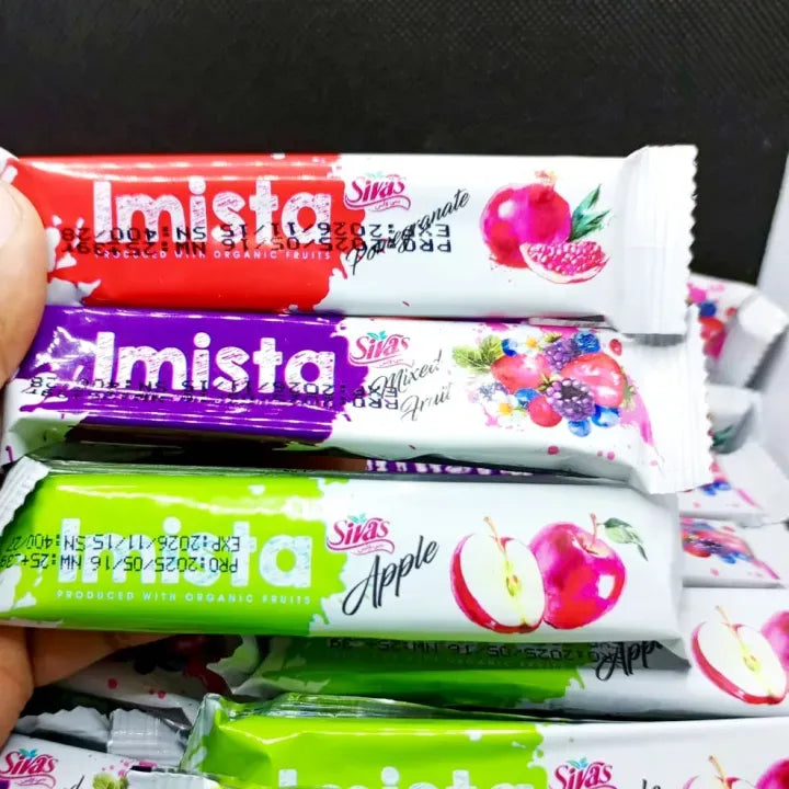 12 Pc Imista Sivas Fruity Bar Imli Mix Flavors / Lavashak Fruity Bar Delicious Original Imli Box Fruity Bar