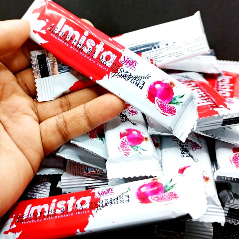 12 Pc Imista Sivas Fruity Bar Imli Mix Flavors / Lavashak Fruity Bar Delicious Original Imli Box Fruity Bar